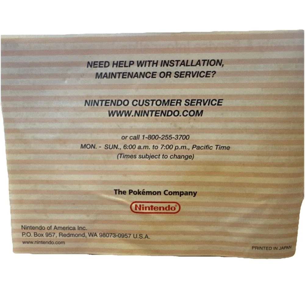 Pokemon Mystery Dungeon Red Rescue Team Manual (Nintendo Game Boy Advance)